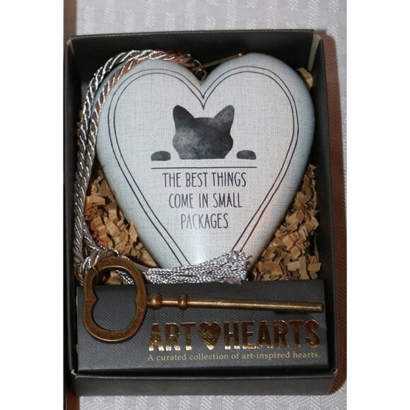 Dedaco Heart with Locking Key "The Best Things Come in Small Packages" - Picture 1 of 7